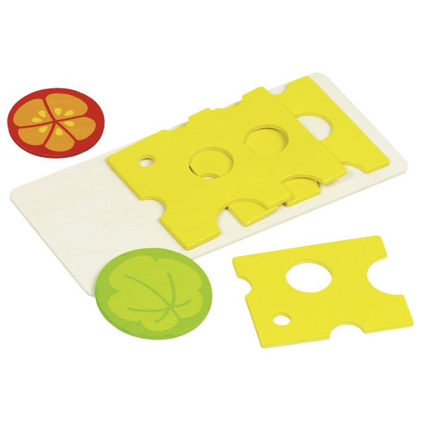 Wooden Play Food – Cheese & Salad