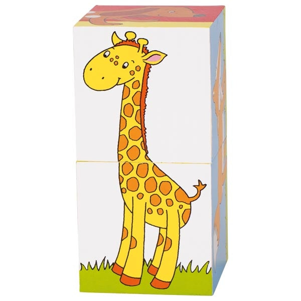 Cube Puzzle - Animals (2 Pieces)