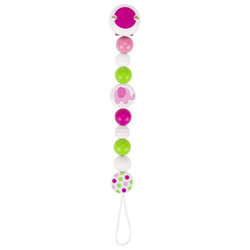 Soother Chain - Pink Elephant