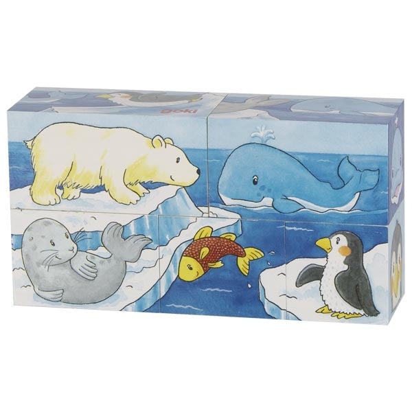 Cube Puzzle - Safari and Artic (5 Pieces)