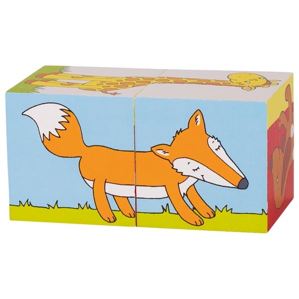 Cube Puzzle - Animals (2 Pieces)
