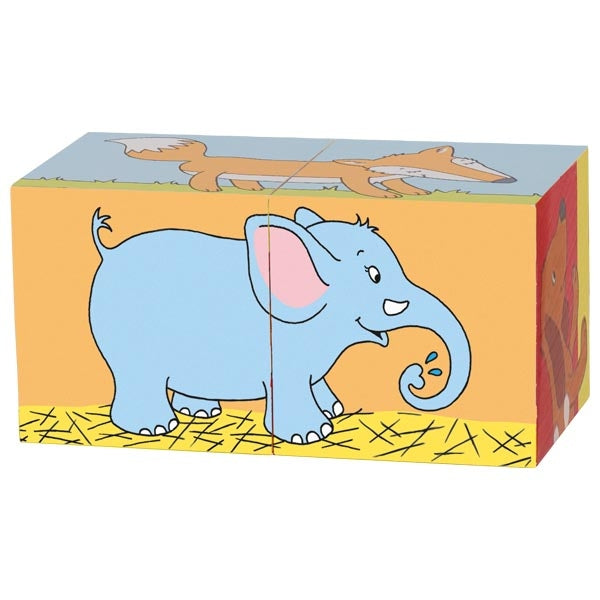 Cube Puzzle - Animals (2 Pieces)