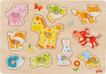 Wooden Lift-Out Puzzle – Baby Animals (10 Pieces)