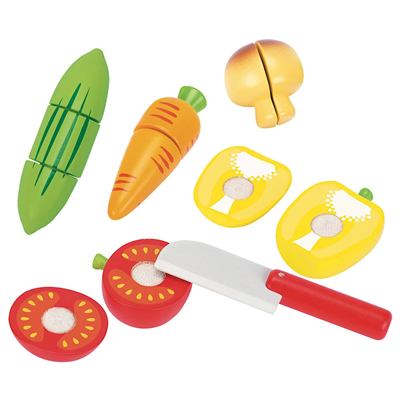 Vegetables with velcro