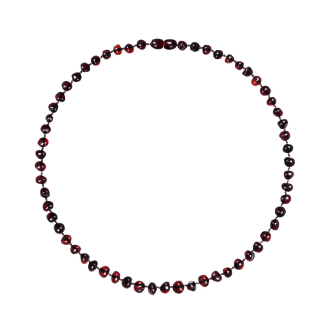 Amber Adult Necklace - Cherry