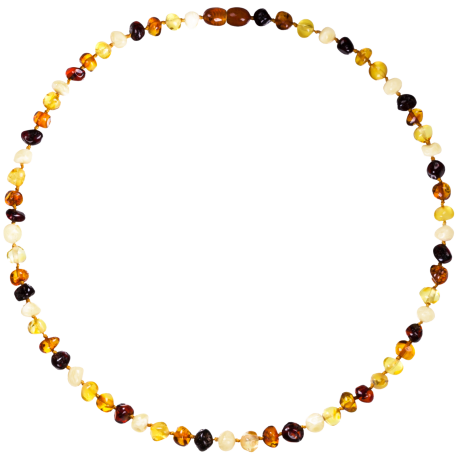 Amber Baby & Toddler Necklace - Multi Four Colours
