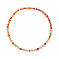 Amber Baby & Toddler Necklace - Cognac • Aventurine • Red Jade