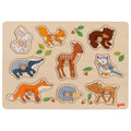 Wooden Lift-Out Puzzle - Forest Animals (9 Pieces)