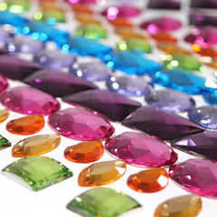 Acrylic Glitter Stones - 140 Giant Stones