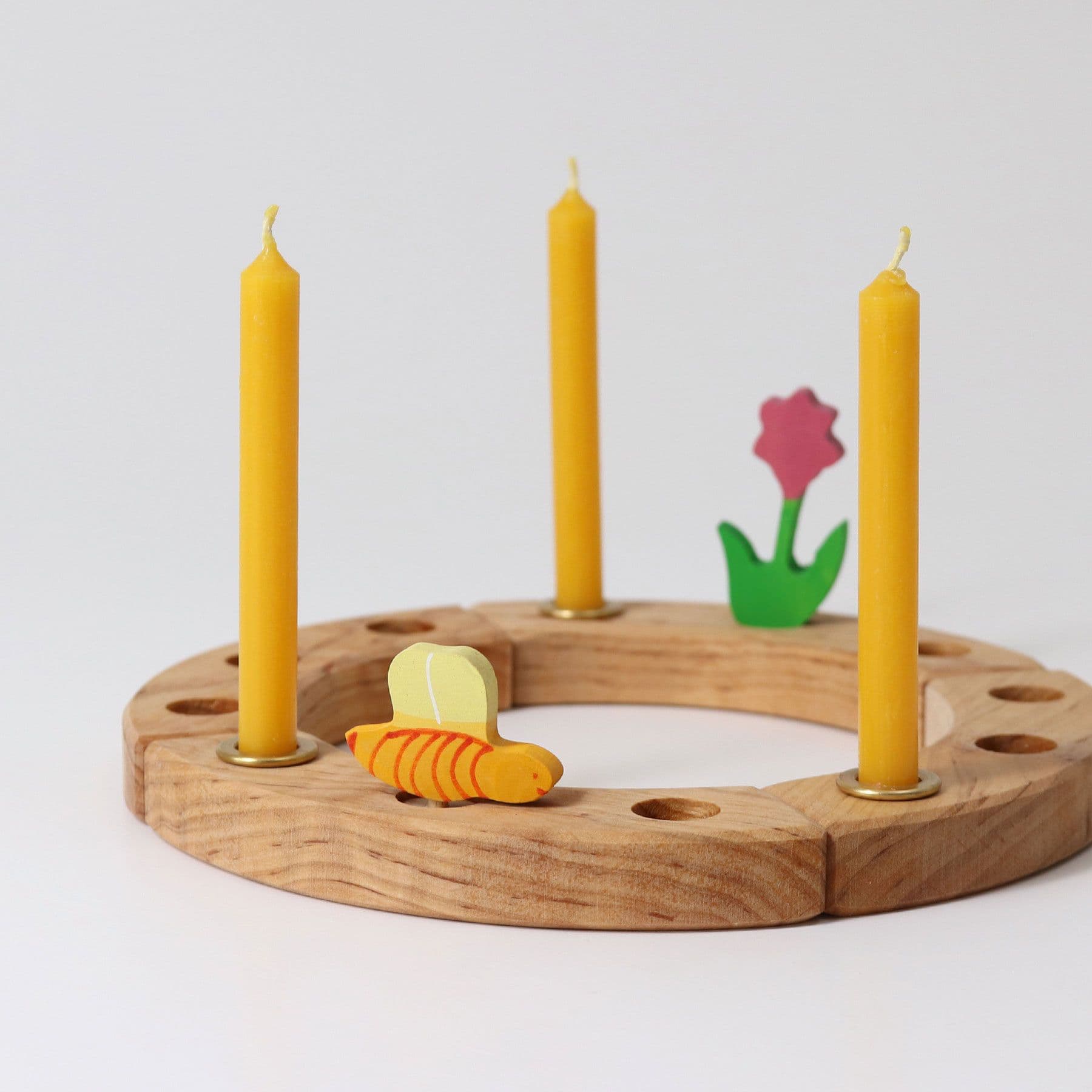 100% Beeswax Candle Amber - Individual Candle