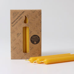 Amber 100% Beeswax Candles - 12 Candles