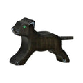 Black wooden baby panther by holztiger