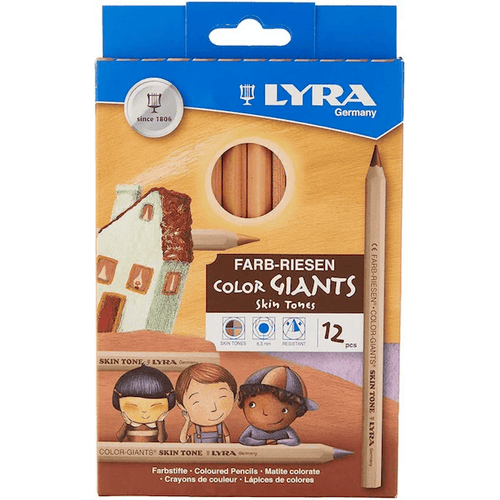 LYRA Farb-Riesen Color Giants skin tones colored pencils packaging on a white background