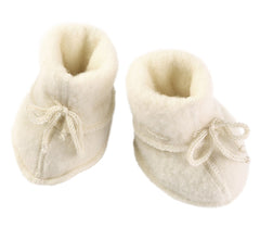 Wool Fleece Booties-Booties-Engel Natur-4046304185247-Natural-0-3 Months-Stardust-Store