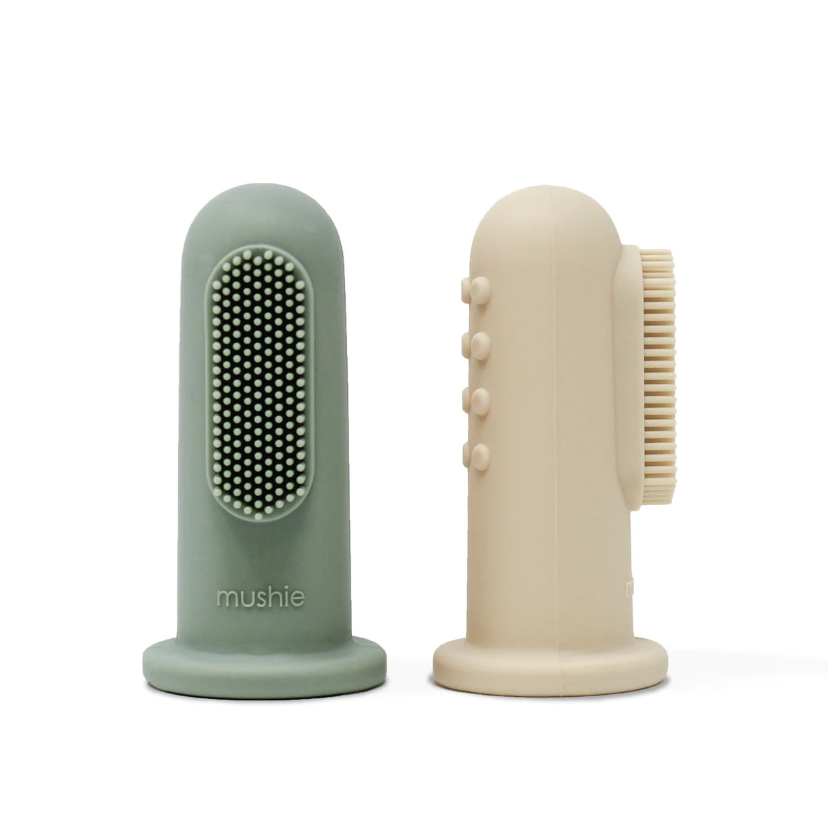 Finger Toothbrush-Toothbrushes-Mushie-810052460208-Shifting Sand & Cambridge Blue-Stardust-Store