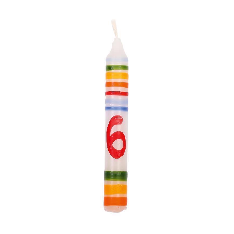 Birthday Candle - Numbers-Birthday Candles-Glückskäfer-Number 6-Stardust-Store