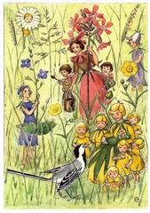 Elsa Beskow Flower Festival - Postcard-Spring - Summer Postcards-Hjelms-7393182160680-Stardust-Store