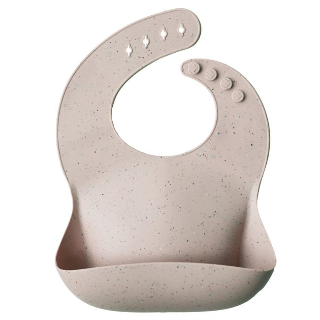 Silicone Bib-Bibs-Mushie-7426999779131-Shifting Sand Terrazzo-Stardust-Store